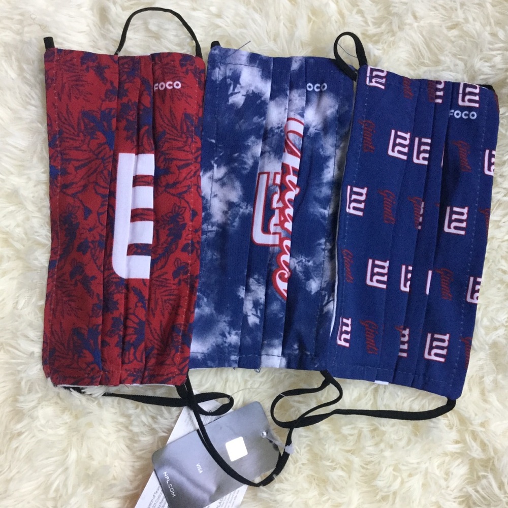 NY GIANTS 3 pack mask